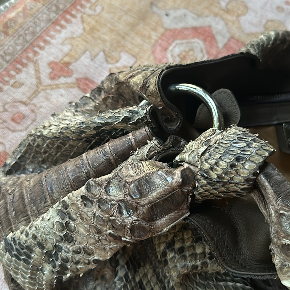 Ghibli Python Shoulder Bag - image 7